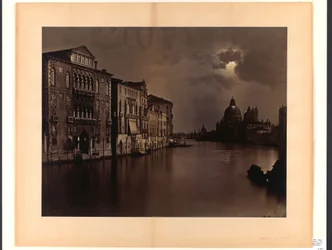 [Vista nocturna del Gran Canal, Venecia]