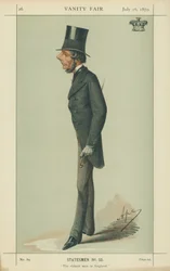 El Marqués de Westminster, el hombre más rico de Inglaterra, 16 de julio de 1870, caricatura de Vanity Fair