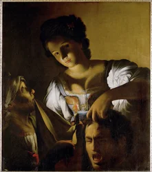 Judith con la cabeza de Holofernes (pintura sobre lienzo)