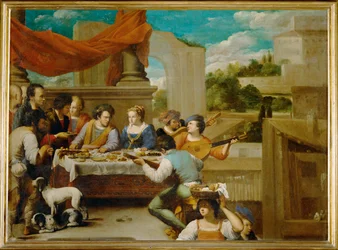 Lázaro y el rico derrochador ... (pintura sobre lienzo)