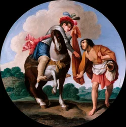 San Martín y un mendigo