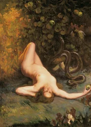 Eva. Pintura de Carlos VERGER FIORETTI (1872-1929)