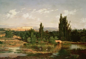 Campo con un río, Manzanares
