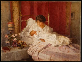 Una madre con su bebé