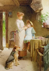 El nuevo bonete (óleo sobre lienzo)