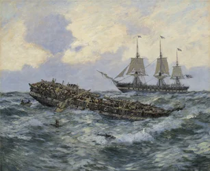 Compromiso entre la fragata estadounidense Constitution y el H.M.S. Guerriere, 1895