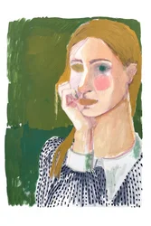 La mirada pensativa de una mujer