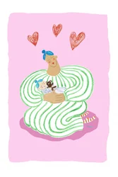 Dulce abrazo de mamá y bebé