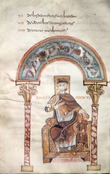 Ms CCII fol.91v Apolo Médico, de Etymologiae por Isidoro de Sevilla