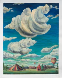 Grandes nubes sobre carpas de circo, 1992