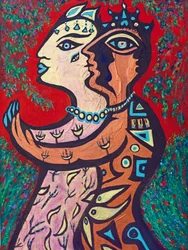 Blesséd Lovers, 2013 (acrílico sobre lienzo)