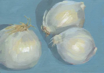 Naturaleza muerta con ajo fresco