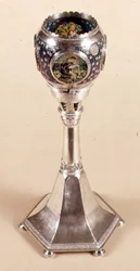 Lámpara esmaltada plique-a-jour, 1905-12