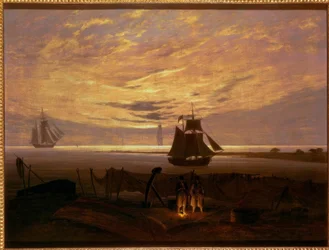 Atardecer en la costa del mar Báltico