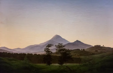 Paisaje de Bohemia, c. 1808 (Óleo sobre lienzo)