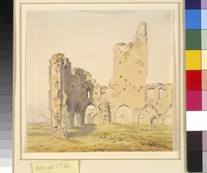 Abadía de Eldena, cerca de Greifswald en Pomerania Sueca