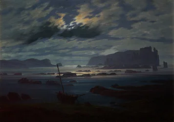 El mar del Norte a la luz de la luna