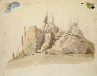 Roca y Árbol: estudio inacabado, 12 de julio de 1810