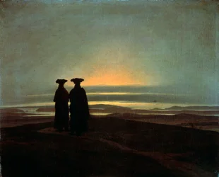 Hermanos al atardecer, entre 1830 y 1835