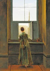 Mujer en una ventana