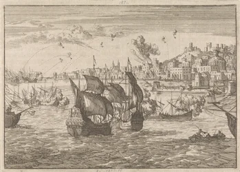 Génova bombardeada por la flota francesa, 1684