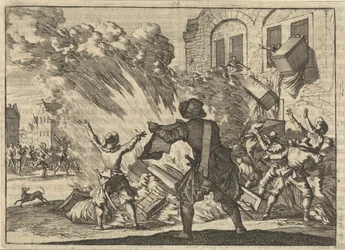 El peaje de Lyon es saqueado como resultado del aumento de los impuestos especiales, 1625