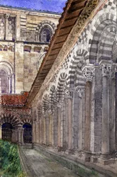 Claustro de la Catedral en Le Puy, 1929
