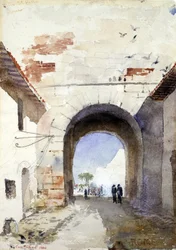 Porta San Paulo, Roma, 1880