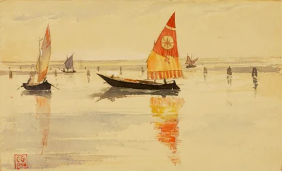 Veleros en Venecia, 1898