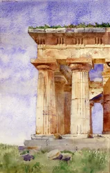Templo de Neptuno, Paestum, 1898