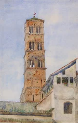 Torre, San Francisco Romano, Roma, 1898