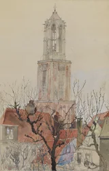 Torre de la Catedral de Utrecht, Holanda, 1898
