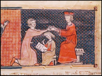 El Fiscal Real, el Escriba y el Señor Feudal, de Capbreu de Clayra et de Millas, 1292