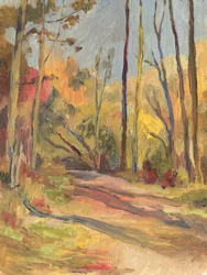 Sendero del otoño tranquilo