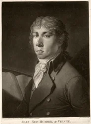 Johann Nepomuk Hummel (1778-1837) grabado por Wrenck