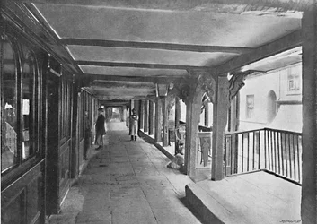 Calle Watergate Row, Chester, c. 1896