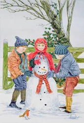 Construyendo un muñeco de nieve
