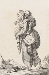 Campesina con Dos Niños, ca. 1758