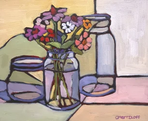 Vidrio reflectante, 2023 (óleo sobre panel)