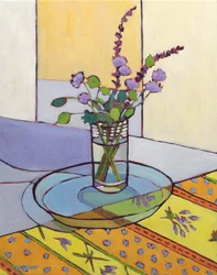 Sorbiendo flores silvestres, 2023 (óleo)