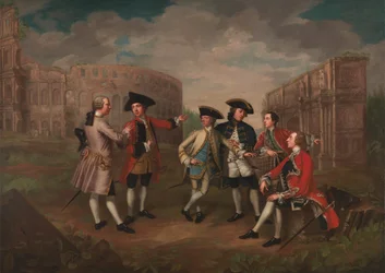 Caballeros británicos en Roma