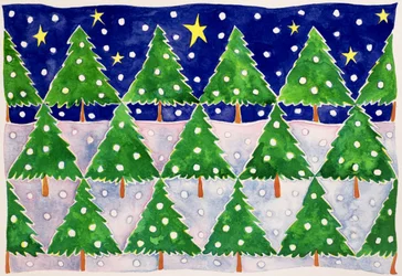Estrellas y nieve