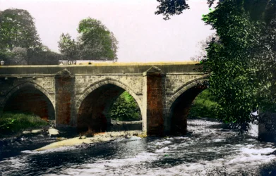 Puente sobre el río Derwent, Matlock, Derbyshire, 1926