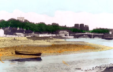 Castillo de Rhuddlan, cerca de Rhyl, Denbighshire, 1926