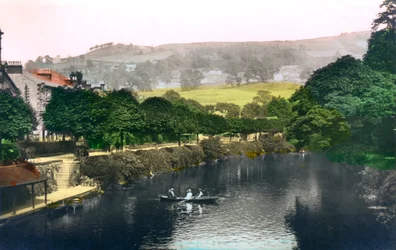 El río Derwent en Matlock, Derbyshire, 1926