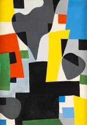 Composición, c.1948 (óleo sobre lienzo)