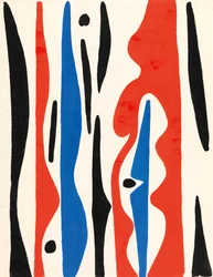 Composición, c.1950 (gouache sobre papel)