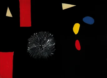 Composición, c.1951 (óleo sobre tabla)
