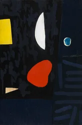 Composición, c.1951 (óleo sobre tabla)