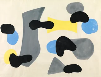 Composición, c.1952 (gouache sobre papel)